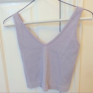 Free People Lilac cropped tank top, Size XS